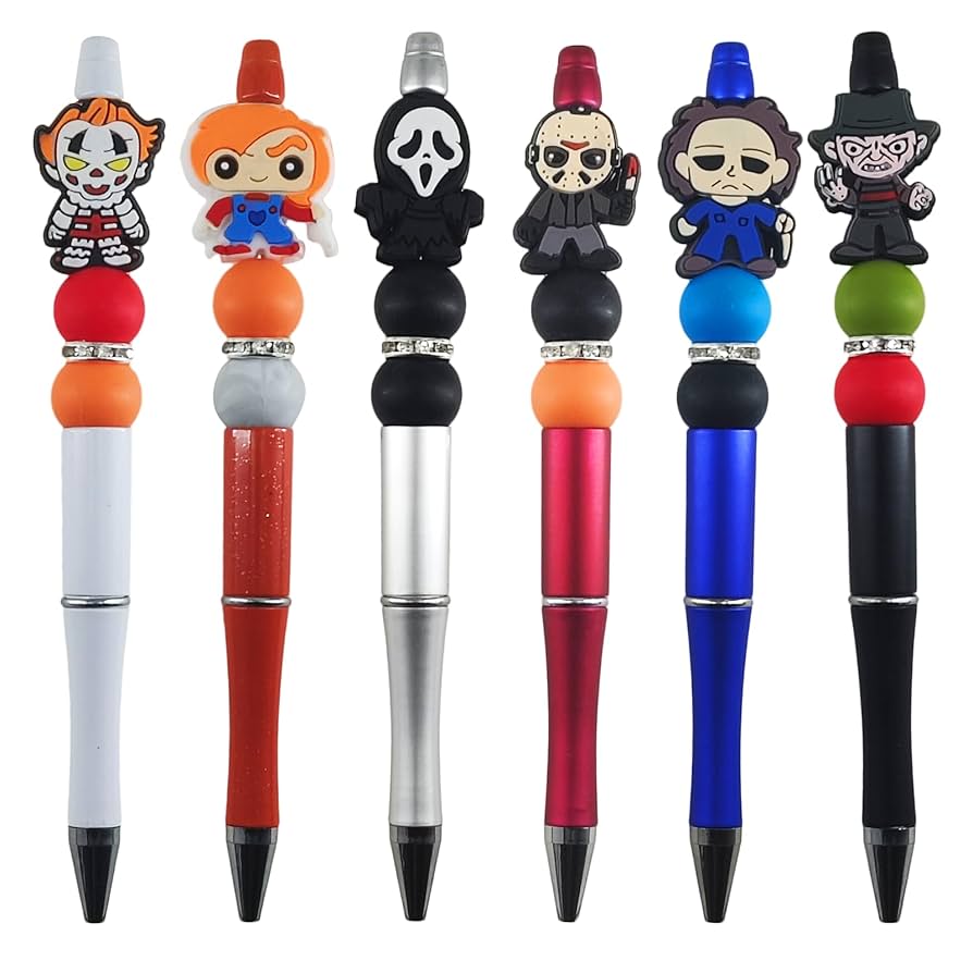 No.663　カスタムボールペン　Halloween Amazon.com : LDZBUOM 6 PCS Horror Movie Role Pen,Novelty